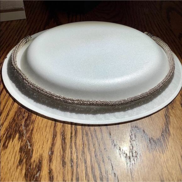 100% Silver Knitted Necklace & Earrings Set - Picture 2 of 13